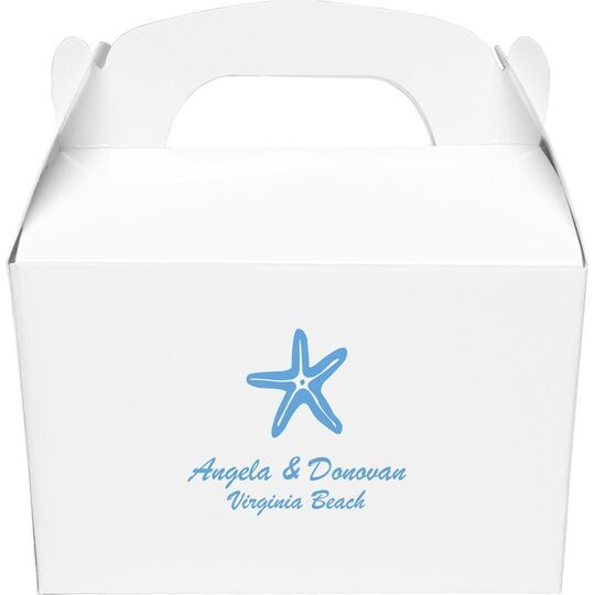 Royal Starfish Gable Favor Boxes