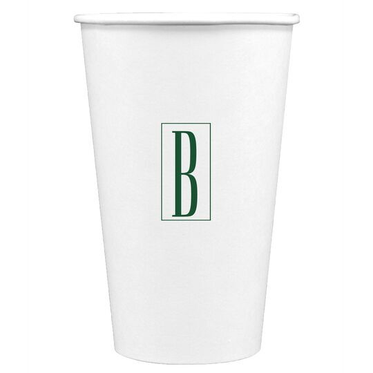 Contempo Monogram Paper Coffee Cups