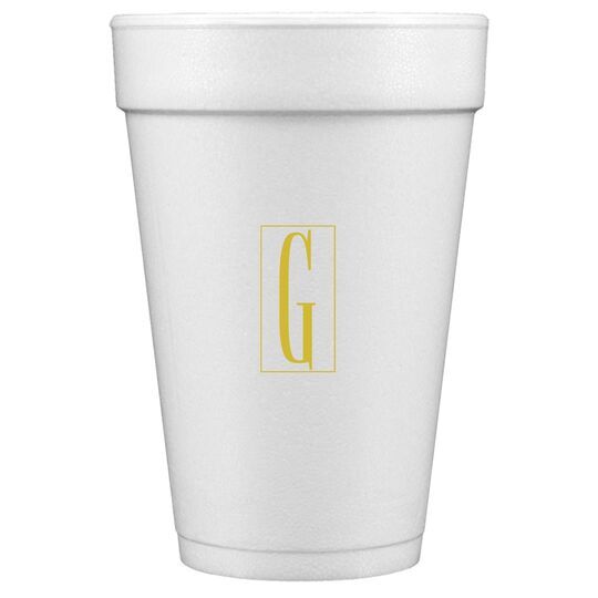 Contempo Monogram Styrofoam Cups