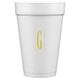Contempo Monogram Styrofoam Cups Image 1 of 3