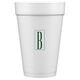 Contempo Monogram Styrofoam Cups Image 2 of 3