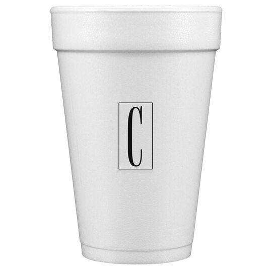 Contempo Monogram Styrofoam Cups
