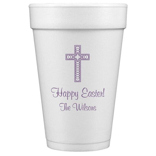 Cross Inspiration Styrofoam Cups
