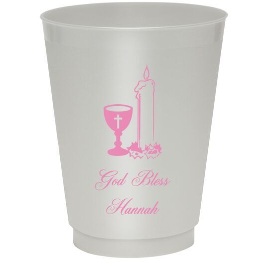 Chalice and Candle Colored Shatterproof Cups