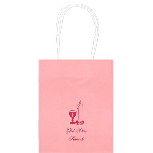 Chalice and Candle Mini Twisted Handled Bags