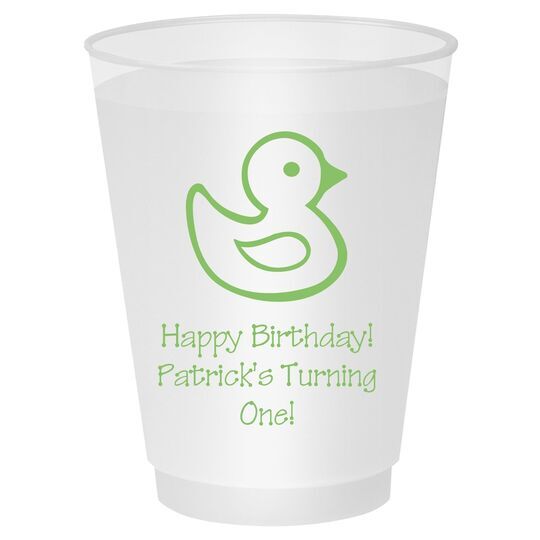 Rubber Ducky Shatterproof Cups