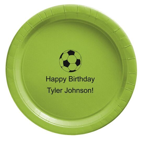 Soccer Ball Paper Plates