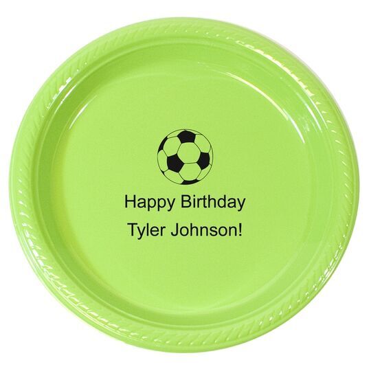 Soccer Ball Plastic Plates