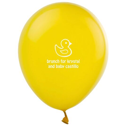 Rubber Ducky Latex Balloons