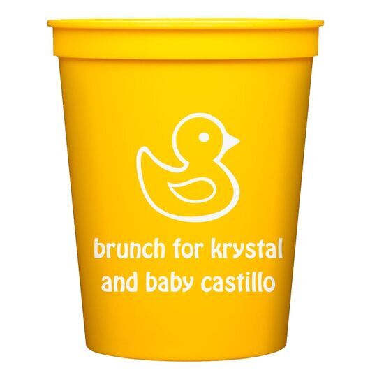 Rubber Ducky Stadium Cups