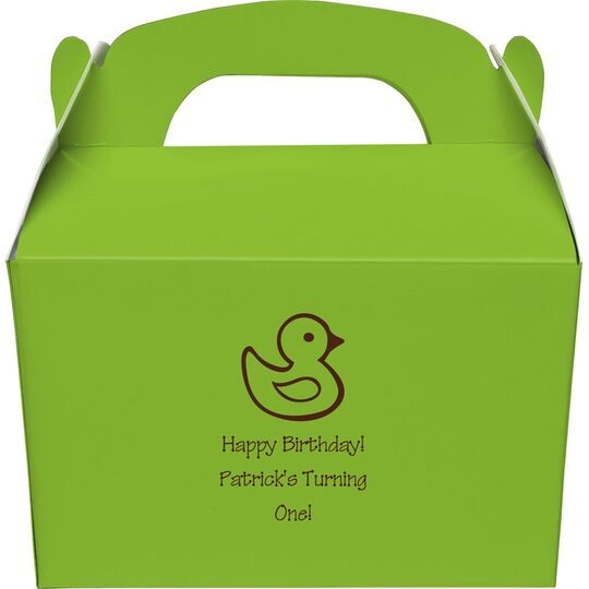 Rubber Ducky Gable Favor Boxes