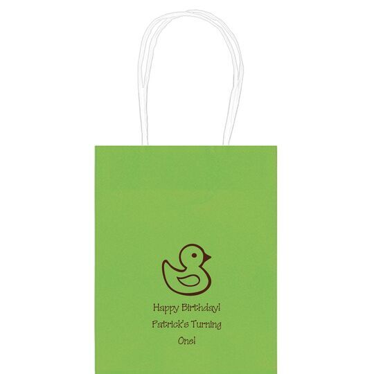 Rubber Ducky Mini Twisted Handled Bags