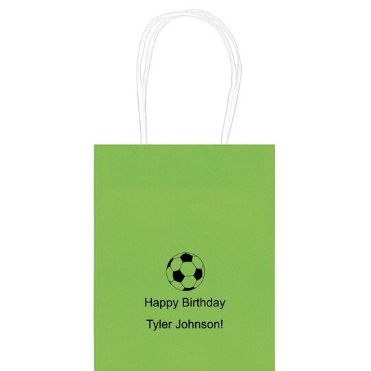 Soccer Ball Mini Twisted Handled Bags