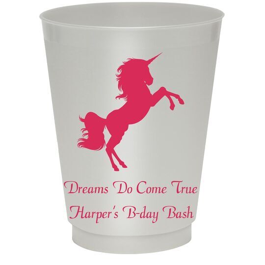 Unicorn Colored Shatterproof Cups