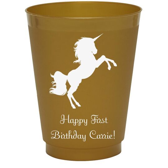 Unicorn Colored Shatterproof Cups