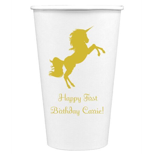 Unicorn Paper Coffee Cups