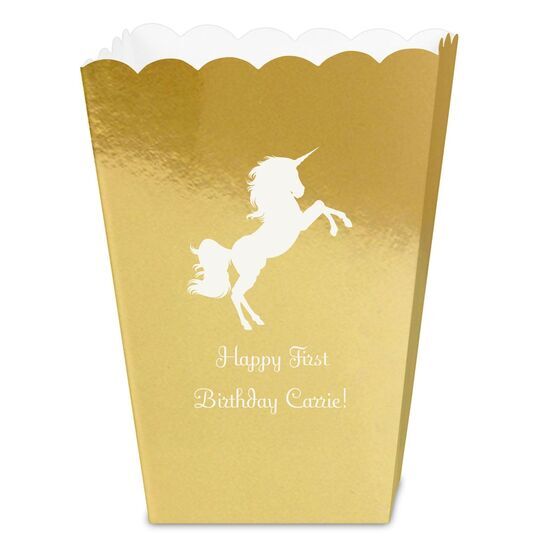 Unicorn Mini Popcorn Boxes