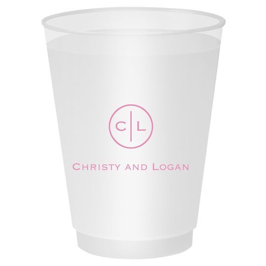 Circle Initials Shatterproof Cups
