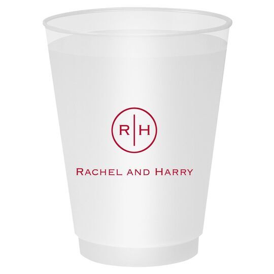 Circle Initials Shatterproof Cups