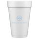 Circle Initials Styrofoam Cups Image 1 of 4