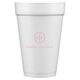 Circle Initials Styrofoam Cups Image 2 of 4