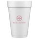 Circle Initials Styrofoam Cups Image 3 of 4