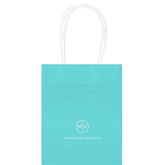 Circle Initials Mini Twisted Handled Bags