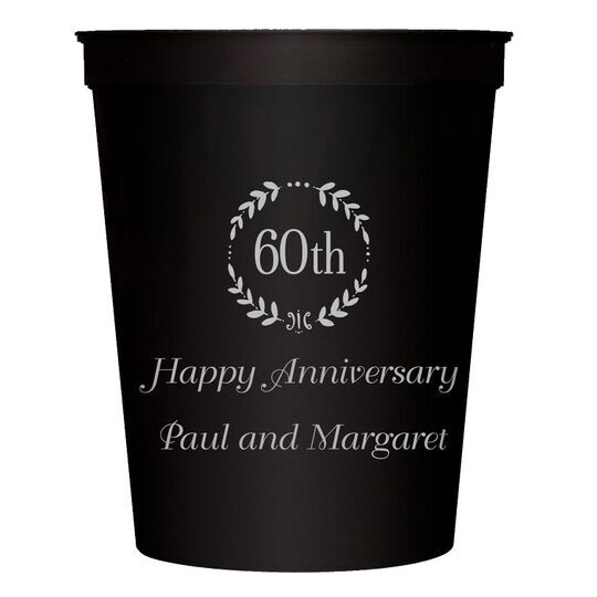 60th Wreath Stadium Cups