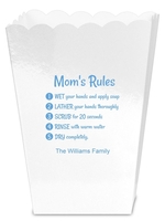 Mom's Rules Wash Your Hands Mini Popcorn Boxes