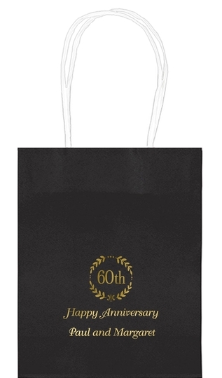60th Wreath Mini Twisted Handled Bags