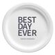 Bold Best Day Ever Paper Plates Image 2 of 6