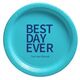 Bold Best Day Ever Paper Plates Image 6 of 6