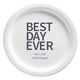 Bold Best Day Ever Paper Plates Image 5 of 6
