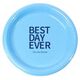 Bold Best Day Ever Plastic Plates Image 6 of 6