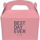 Bold Best Day Ever Gable Favor Boxes Image 2 of 6