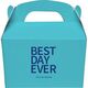 Bold Best Day Ever Gable Favor Boxes Image 4 of 6
