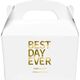 Bold Best Day Ever Gable Favor Boxes Image 1 of 6