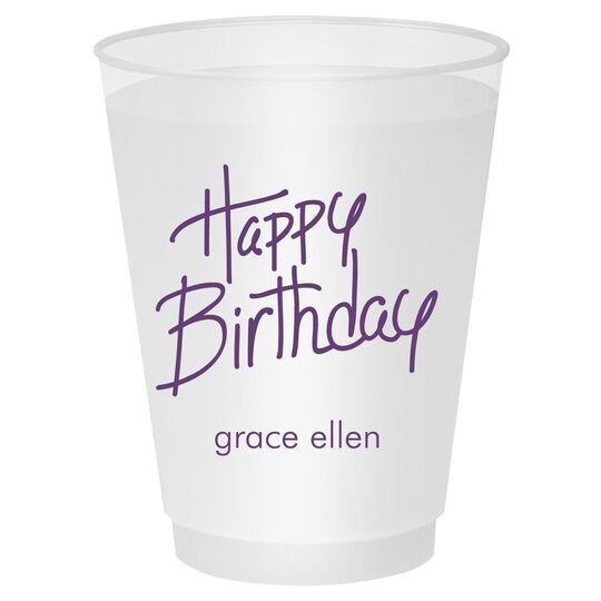 Fun Happy Birthday Shatterproof Cups