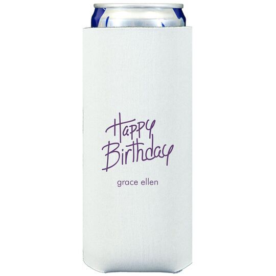 Fun Happy Birthday Collapsible Slim Huggers