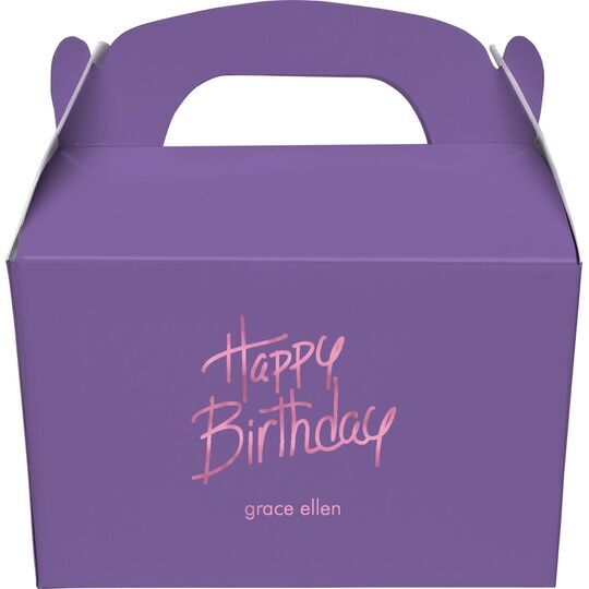 Fun Happy Birthday Gable Favor Boxes