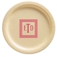 Greek Key Border with Monogram Paper Plates Image 2 of 2