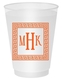 Greek Key Border with Monogram Shatterproof Cups Image 1 of 2