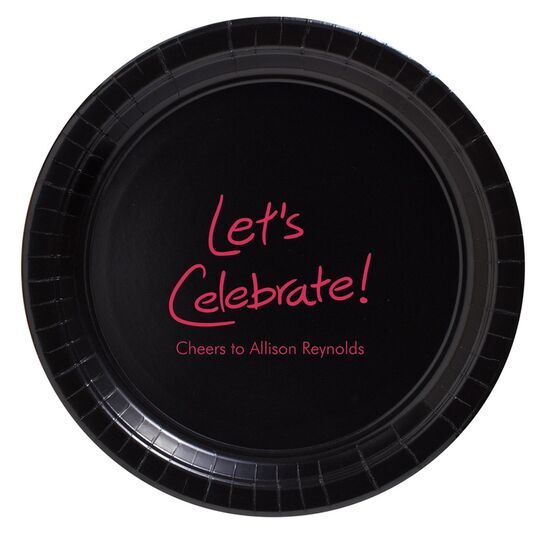 Fun Let's Celebrate Paper Plates