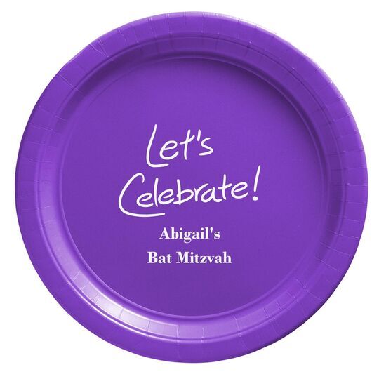 Fun Let's Celebrate Paper Plates