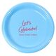 Fun Let's Celebrate Plastic Plates Image 4 of 4