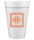 Greek Key Border with Monogram Styrofoam Cups Image 1 of 2