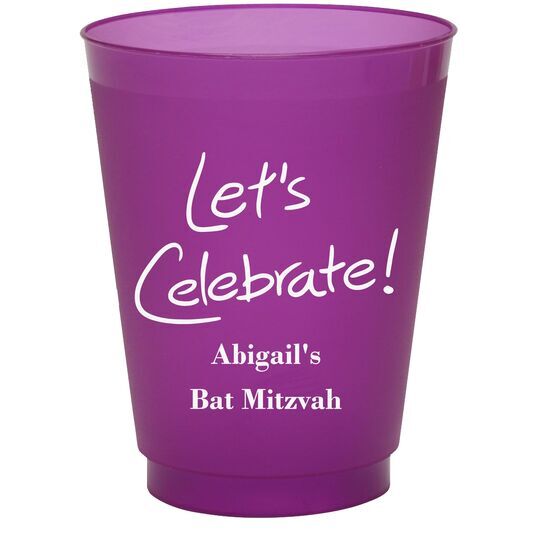 Fun Let's Celebrate Colored Shatterproof Cups