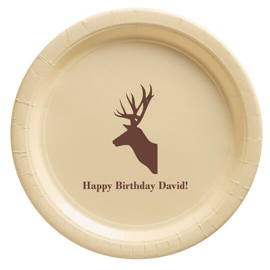 Deer Buck Paper Plates