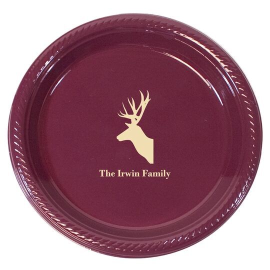 Deer Buck Plastic Plates