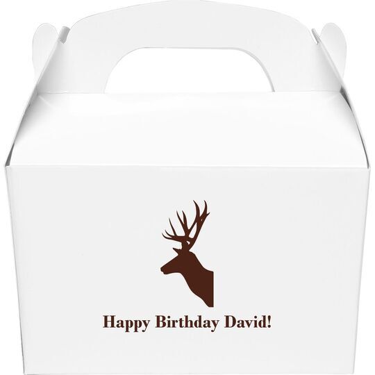 Deer Buck Gable Favor Boxes